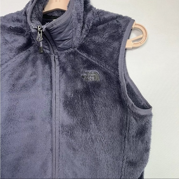 The North Face Women Sz S Vest Faux Fur Purple Full Zip Pockets Outerwear READ - Picture 9 of 13